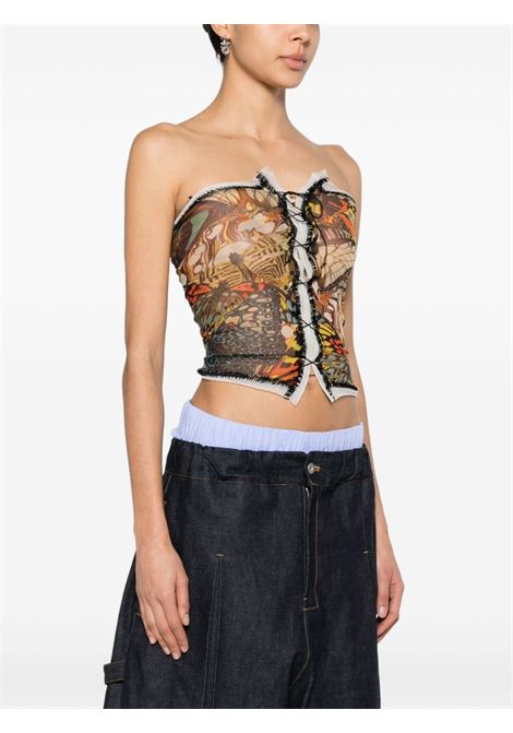 top the yellow butterfly donna multicolor in poliammide JEAN PAUL GAULTIER | 24/25-F-TO134-T5451090